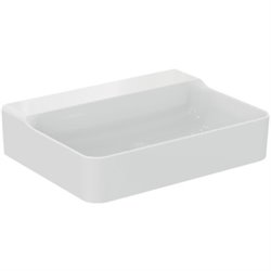 Lavabo Conca 60x45 cm sans trop-plein, sans trou de robinetterie