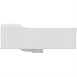 Lavabo Conca 100x45 cm avec trop-plein, sans trou de robinetterie