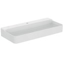 Lavabo Conca 100x45 cm sans trop-plein, avec trou de robinetterie