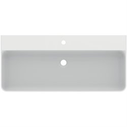 Lavabo Conca 100x45 cm sans trop-plein, avec trou de robinetterie