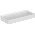 Lavabo Conca 100x45 cm sans trop-plein, sans trou de robinetterie