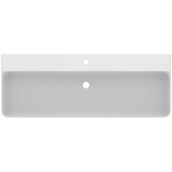 Lavabo Conca 120x45 cm sans trop-plein, avec trou de robinetterie