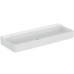 Lavabo Conca 120x45 cm sans trop-plein, sans trou de robinetterie