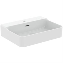 Lavabo Conca 60x45 cm avec trop-plein et trou de robinetterie