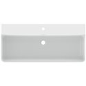 Lavabo Conca 100x45 cm Soie blanche
