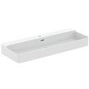 Lavabo Conca 120x45 cm avec trop-plein et trou de robinetterie