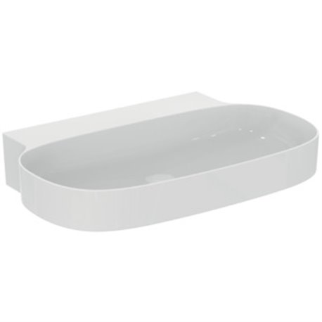 Lavabo Linda-X 75x50 cm sans trop-plein, sans trou de robinetterie