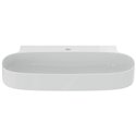 Lavabo Linda-X 75x50 cm sans trop-plein, avec trou de robinetterie