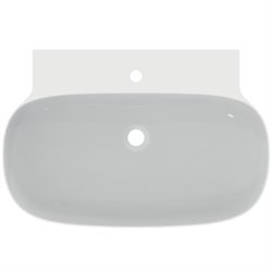 Lavabo Linda-X 75x50 cm sans trop-plein, avec trou de robinetterie