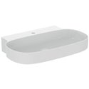 Lavabo Linda-X 75x50 cm sans trop-plein, avec trou de robinetterie