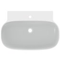 Lavabo Linda-X 75x50 cm sans trop-plein, avec trou de robinetterie