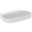 Lavabo Linda-X 75x50 cm sans trop-plein, avec trou de robinetterie