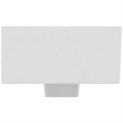 Lave-mains Extra 45x25 cm Soie blanche, version droite