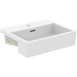 Vasque Extra 50x42 cm Soie blanche