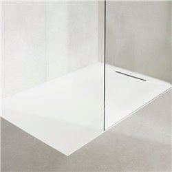 Receveur de douche Pyros Gris ardoise 90x90 cm, garde d'eau 30 mm