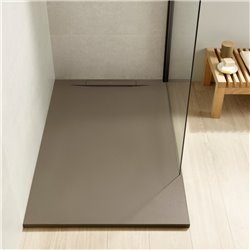 Receveur de douche Pyros Gris ardoise 90x90 cm, garde d'eau 30 mm