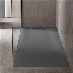 Receveur de douche Pyros Noir 100x70 cm, garde d'eau 30 mm