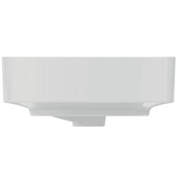 Vasque Linda-X 55x38 cm Blanc brillant, sans trou robinetterie, avec trop plein