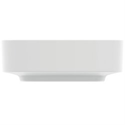 Vasque Linda-X 45x38 cm Soie blanche, sans trou robinetterie, sans trop plein