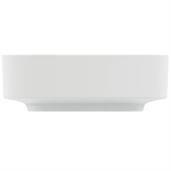 Vasque Linda-X 55x38 cm Soie blanche, sans trou robinetterie, sans trop plein