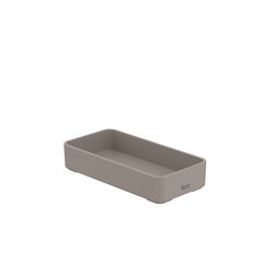 Boîte de rangement Ona gris mat 