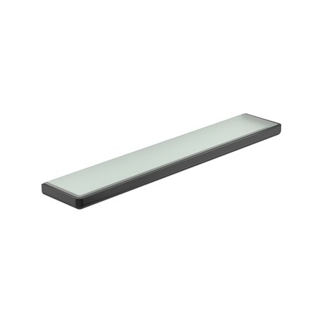 Tablette Tempo titanium black brossé L 600 mm