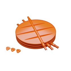 Lot de 3 volets Ø250 mm