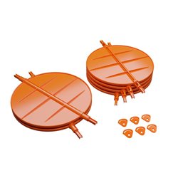 Lot de 4 volets Ø200 mm + Ø250 mm