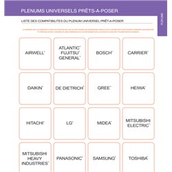 Plénum universel prêt-à-poser Ø 250/200/160 mm 3 piquages