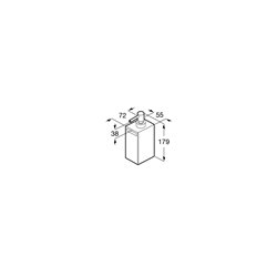 Distributeur de savon Rubik à poser blanc mat
