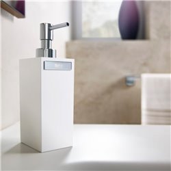 Distributeur de savon Rubik à poser blanc mat