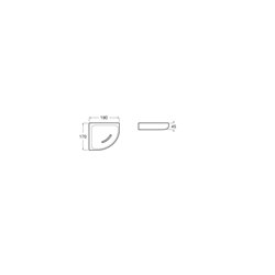 Porte-flacons Onda d'angle blanc