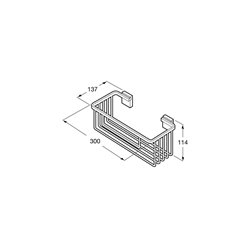 Porte-savon Rubik grille chromé