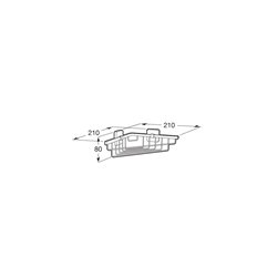 Porte-savon Victoria grille d'angle 210 mm