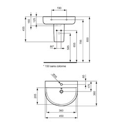Cache-siphon pour lave-mains