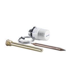 Tête thermostatique à sonde déportée et doigt de gant 803880 M28x1,5 2 m