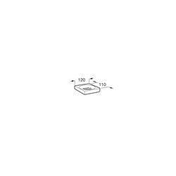 Porte-savon Tempo mural titanium black