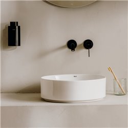 Distributeur de savon Hotel's Round mural noir mat