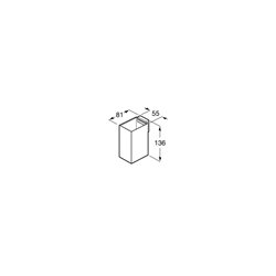 Porte-verre Rubik mural titanium black
