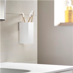 Porte-verre Rubik mural blanc