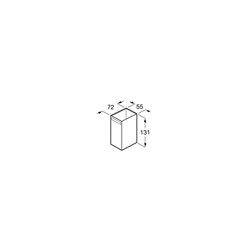 Porte-verre Rubik à poser titanium black