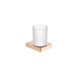 Porte-verre Tempo mural rose gold