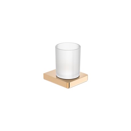 Porte-verre Tempo mural rose gold