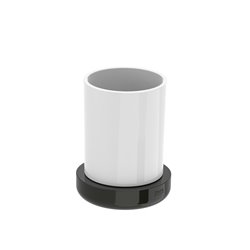 Porte-verre Tempo à poser titanium black