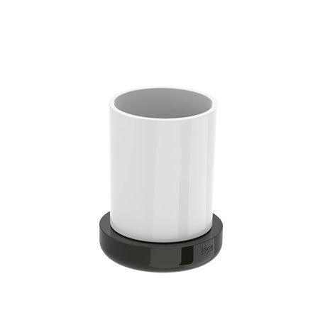 Porte-verre Tempo à poser titanium black