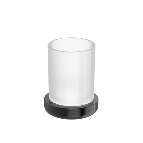 Porte-verre Tempo à poser titanium black brossé