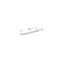 Porte-serviettes barre Tempo Titanium black L 450 mm