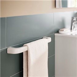 Porte-serviettes Onda blanc L 450 mm