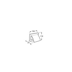 Porte-papier rouleau Tempo Titanium Black 