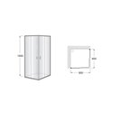 Paroi de douche Victoria L2 Pour receveur 800 mm